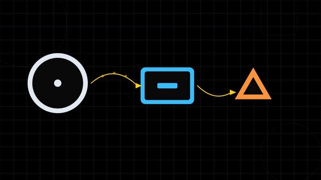 Geometric shapes in sequence for presentations, infographics, web design, education materials, illustrating processes, stepbystep guides, flowcharts.