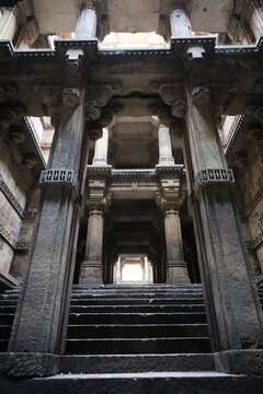 A fascinating maze of pillars and carvings awaits at Dada Hari Stepwell.