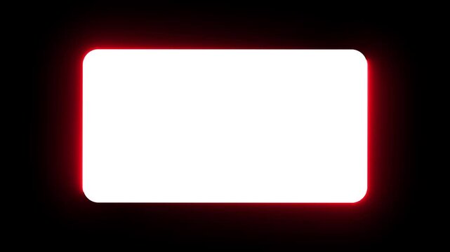 A vibrant black background with a glowing neon rectangle. The video content is designed to inspire and provide a unique aesthetic for various applications.
