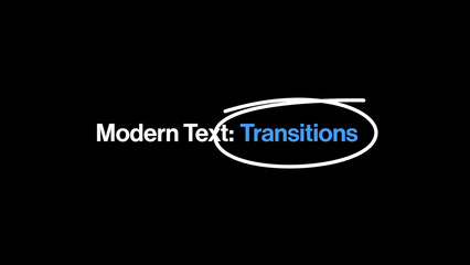 Modern Text Transitions