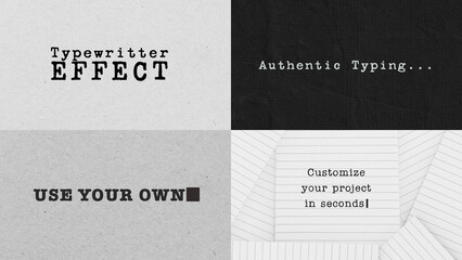 Simple Typewriting Text