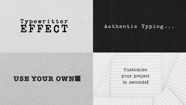 Simple Typewriting Text