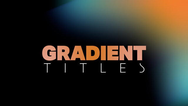 Smooth Gradient Swipe Titles