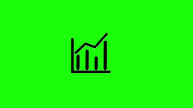 Vertical Line On Bright Green And Black Background Split Screen