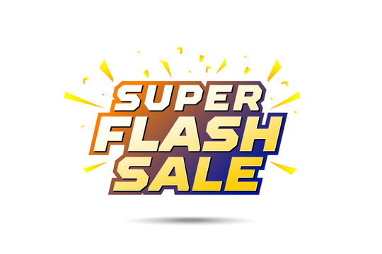 Super Flash Sale logo unit design.