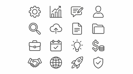 Business icons and symbols collection. © LOGO KIKUK