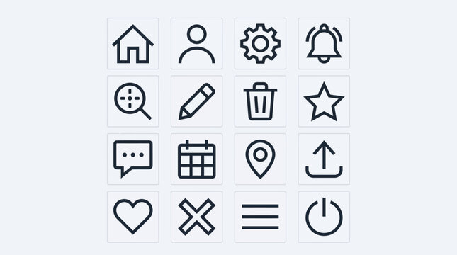 Black icons on white background.