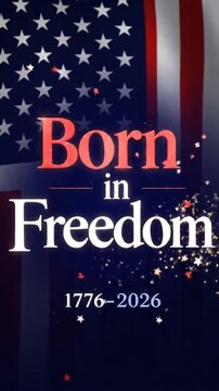 Celebration of American Independence and Freedom with patriotic visuals and national pride symbols 1776 to 2026