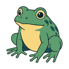 Fototapeta premium PNG Cartoon frog illustration design