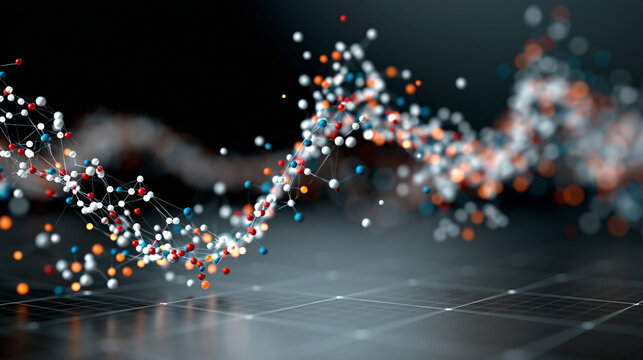 Scatter plot minimal dark theme with discrete data point constellation plotted on matte coordinate grid, statistical outlier clustering visible in asymmetric distribution, regressi
