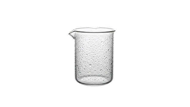 Clear Glass Laboratory Beaker Mug Isolated on Transparent Background