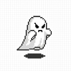 Fototapeta premium pixel art keychain idea (ghost)