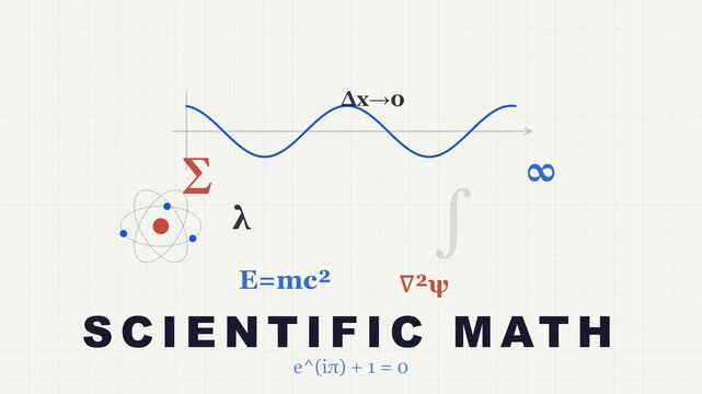 Scientific Mathematics and Physics Equations Background