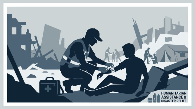 Humanitarian aid, disaster relief, emergency response, medical assistance