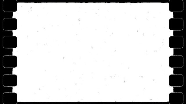 Super real hard 8 mm film vintage movie frame border overlay texture
