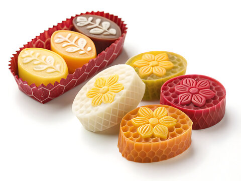 Traditional Proven&ccedil;al Calisson almond candies, premium luxury styling