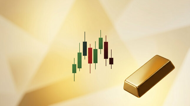 Candlesticks With A Gold Bullion