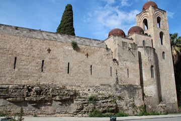 medieval monastery (st john the hermits) in palermo in sicily in italy  © frdric