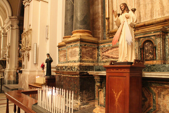 st michael the archangel church in catania in sicily in italy 
