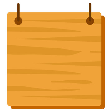 Wooden Board Sign Text Box