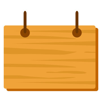 Wooden Board Sign Text Box