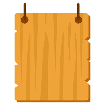 Wooden Board Sign Text Box