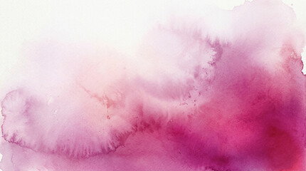Obraz premium Abstract pink watercolor paint splatter with watercolor abstract background