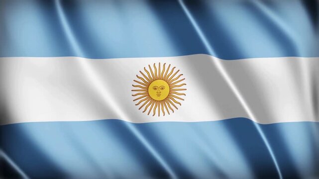 waving flag of argentina
