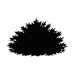 Obraz premium PNG Silhouette bush illustration PNG