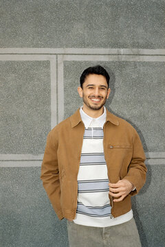 Guy posing outdoors