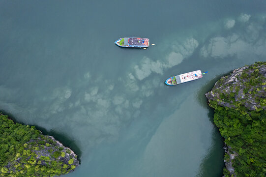 Floating Dock Kayaks Aerial