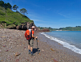 Randonnée sur le GR34 en Bretagne (FRANCE), de SAINT-BRIEUC jusqu'à TREGUIER.  Jour 3 : de Plouha à la Pointe du Minard. © Patricia