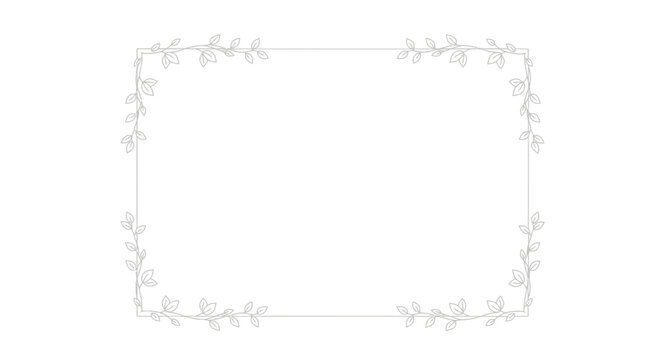 Elegant floral border design element.