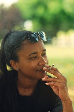 Cannabis Smoke Portrait
