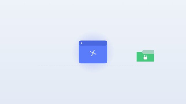 A video showcasing the logos of two popular productivity apps on a clean white background