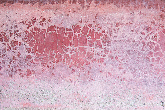 Red concrete wall background or texture with gradients shadow horizontal shape, copy space (High resolution), real photo