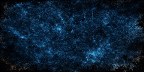 Dark Blue Galaxy Sky Abstract Background with Stars and Nebula Light Pattern © Sayid
