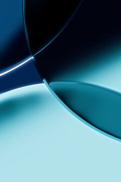 Glass shapes design with gradient shades. Abstract background.