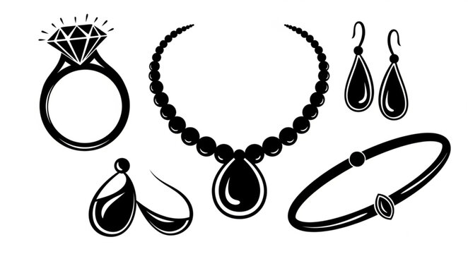 set of earrings with diamonds