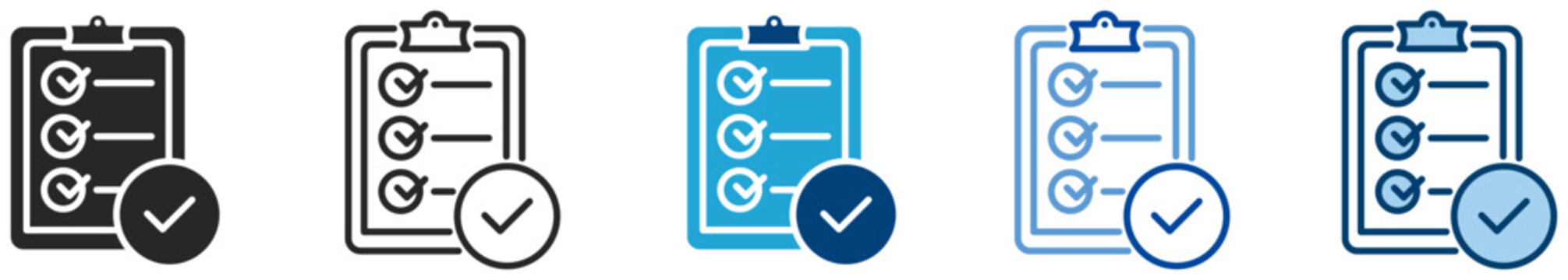 Criteria icon set multi style icon set collection vector illustration