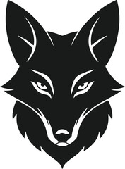 Fototapeta premium Stylized Wolf Head Wildlife Mascot Emblem Design