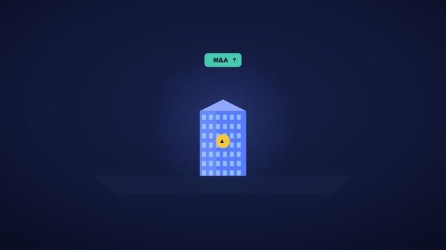 A video showcasing a small yellow object between two glowing rectangles in a dark space