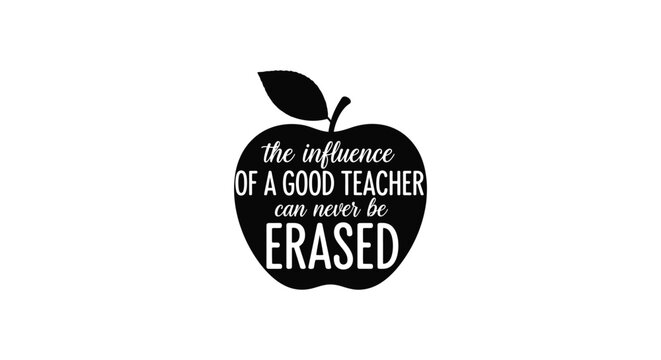 Apple with good teacher influence quote