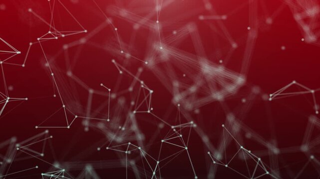 Red Plexus Network Background Animation