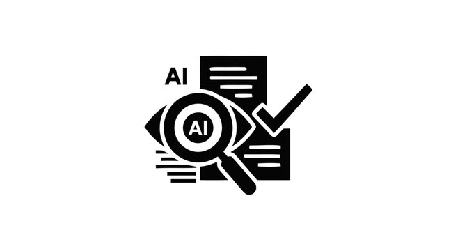 AI Artificial Intelligence Technology Logo.