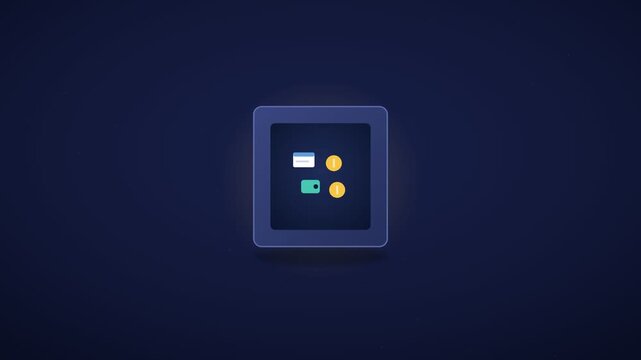 A video showcasing a settings icon on a dark blue background