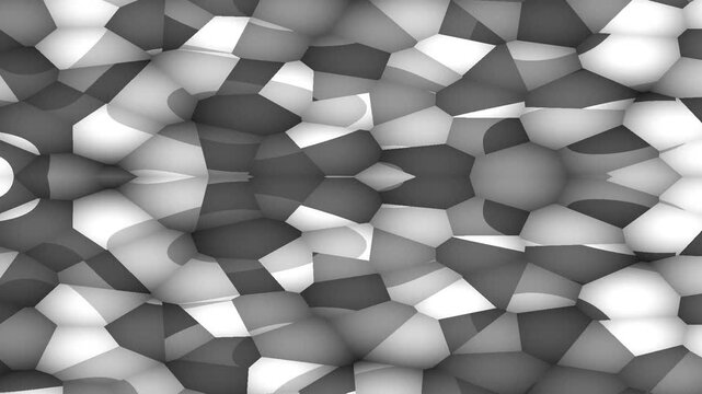 Abstract geometric cubes pattern black white three dimensional