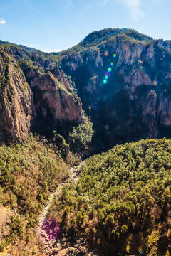 Basaseachi Canyon and Waterfall, Chihuahua, in the Sierra Tarahumara, Mexico