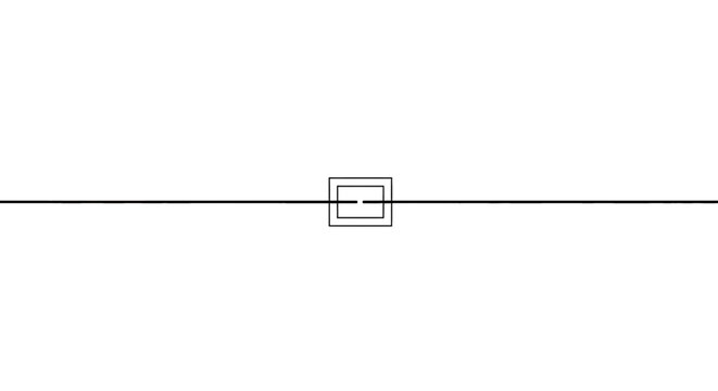 Electrical symbol for a transformer or coupling component
