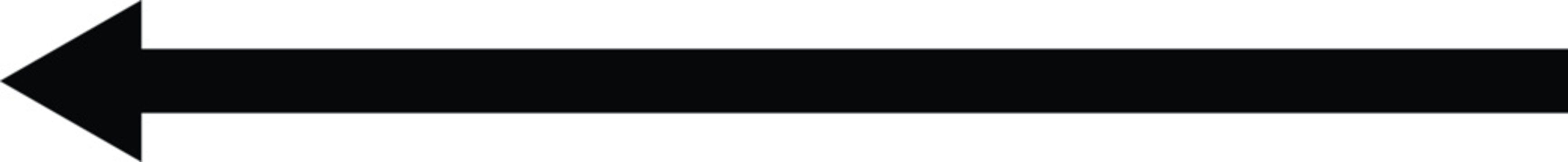 Black arrow pointing right. Arrow shape element